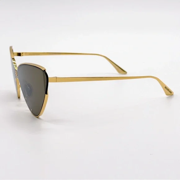 NEW BALENCIAGA CAT EYE GOLD SUNGLASSES BALENCIAGA